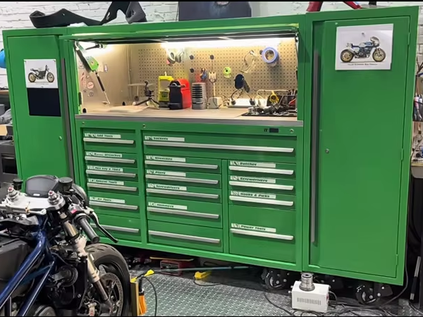 Tung förvaringsmetall garage skåp