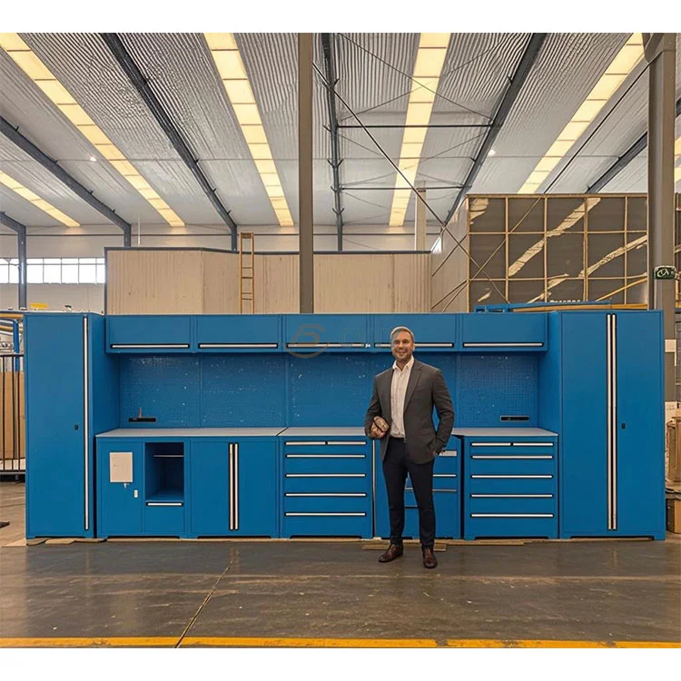 Metallverkstadsgarage skåp
