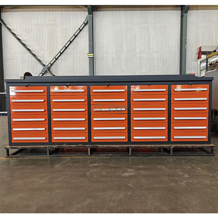 Orange 30 låda arbetsbänk