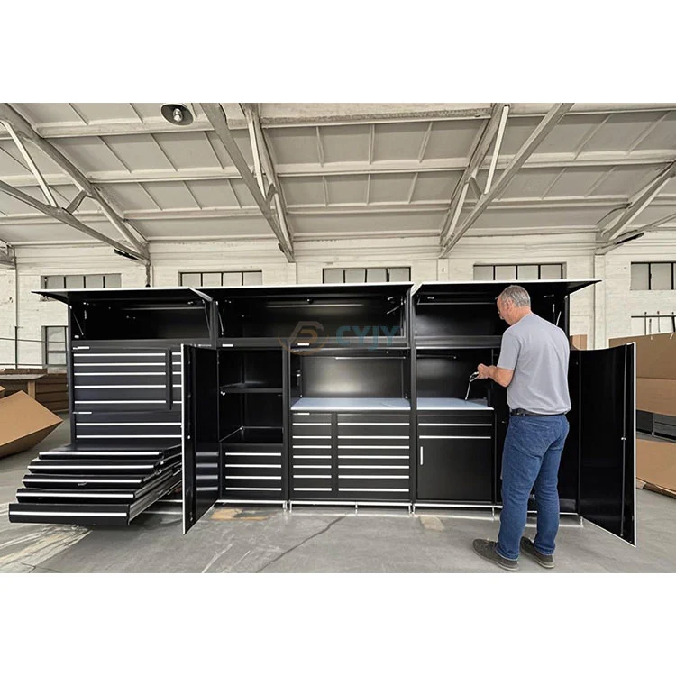 Stålmetallgarageskåpssystem